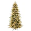 7.5ft Flocked Slim Christmas Tree - 240 Warm White Lights (8 Modes), PE+PVC Construction With Metal Stand 2 7.5ft Flocked Slim Christmas Tree - 240 Warm White Lights (8 Modes), PE+PVC Construction With Metal Stand -Northlight Sale GUEST fc259885 a90f 4ec1 947c dac388e55303