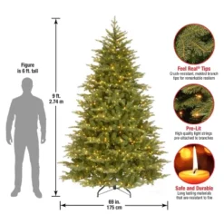 National Tree Company 9' Pre-lit Feel Real Full Nordic Spruce Artificial Christmas Tree With Clear Lights -Northlight Sale GUEST fd097271 7416 4b74 bac6 18374c0466ce