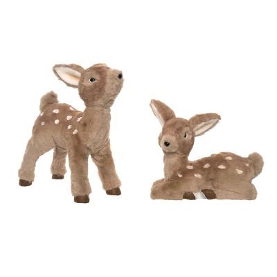 Transpac Christmas Foam Sisal Standing Sweet Deer Set Of 2 Christmas Home Decorations 3 Transpac Christmas Foam Sisal Standing Sweet Deer Set Of 2 Christmas Home Decorations