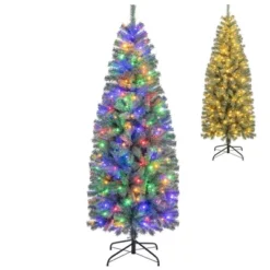 Costway 4.5/6.5/7.5/9 FT Artificial Xmas Tree With 256/556/724/1168 Branch Tips 100/200/250/500 LED Lights 9 Lighting Modes -Northlight Sale GUEST ff772424 3d82 412c 9cc6 102ec088294e