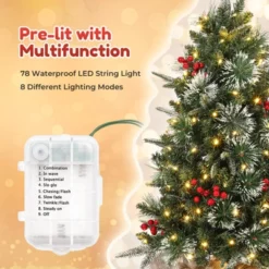 Homhougo 3FT 2-Pack Tabletop Flocked Christmas Trees With Cloth Bag Base, Small Decor For Office Or Entry -Northlight Sale GUEST ffb87698 c764 47b2 be84 2437492bfc26